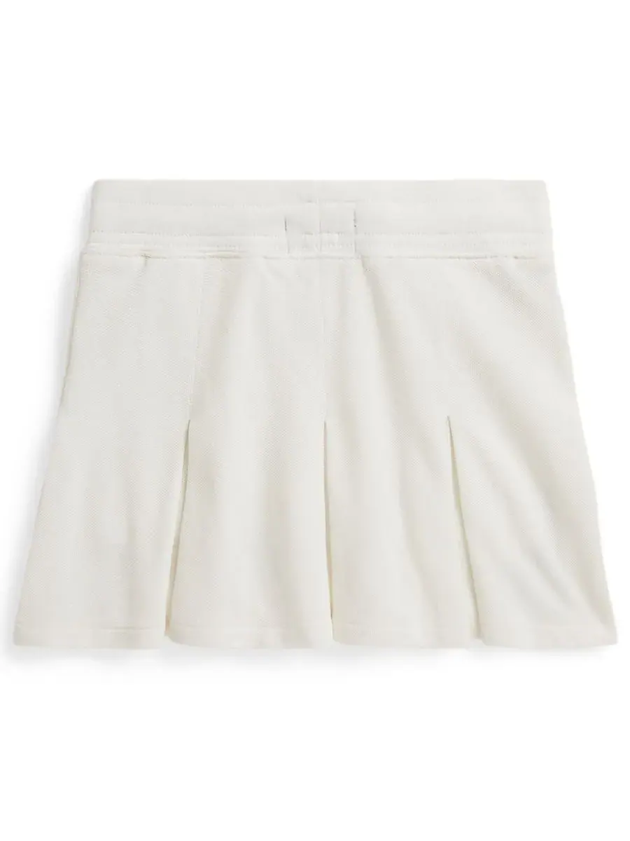 Детская юбка-шорты Yankees из сетчатой ткани, размеры 2-6XL, для девочек Polo Ralph Lauren — изображение 2 из 3, белый
