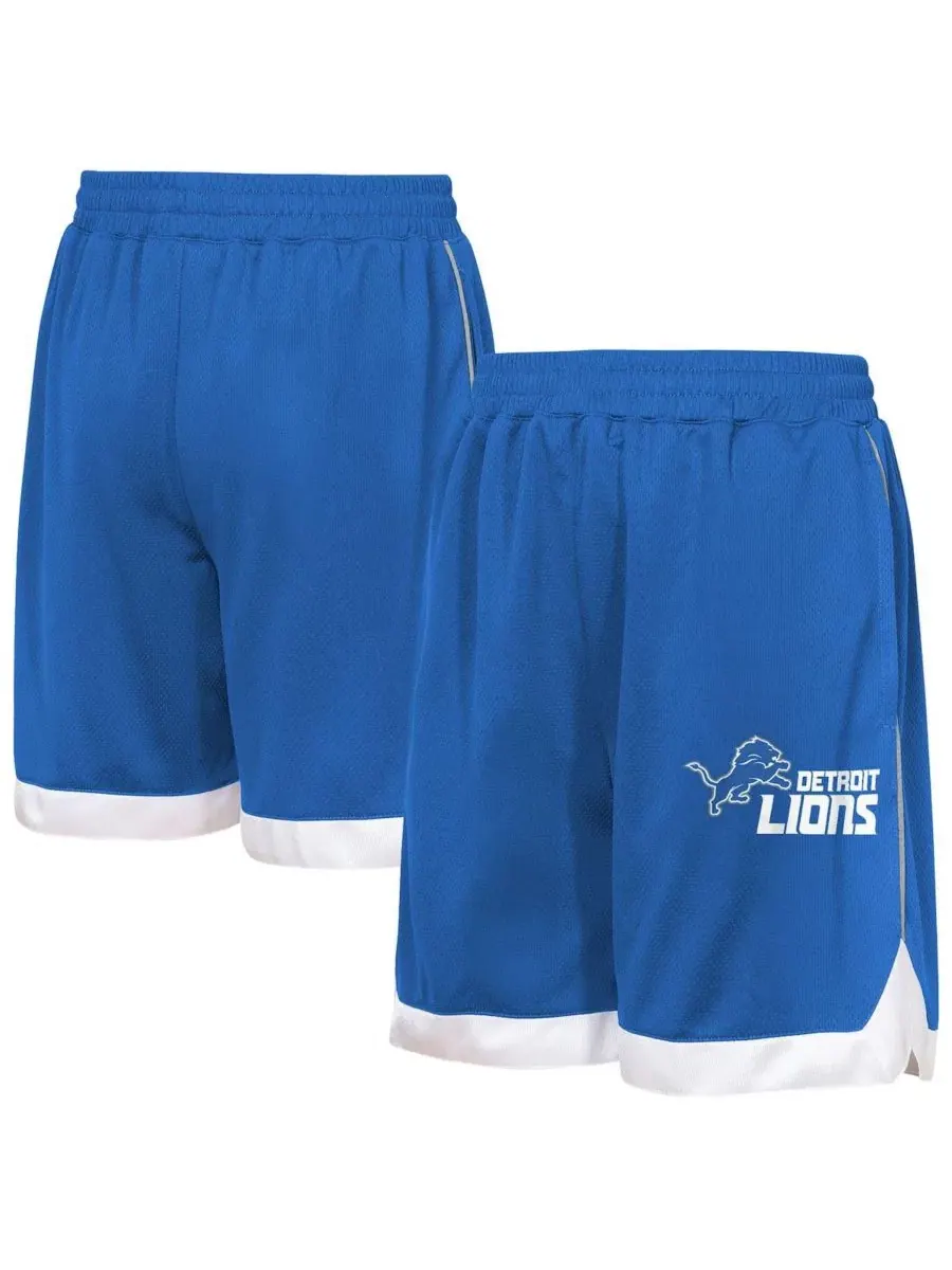 Шорты из сетки с логотипом команды Detroit Lions Outerstuff