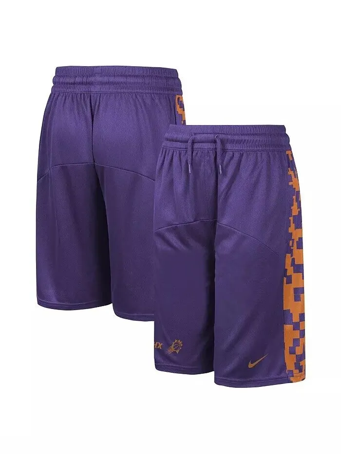 Шорты для стартовой пятерки команды Big Boys and Girls Purple Phoenix Suns Courtside Nike
