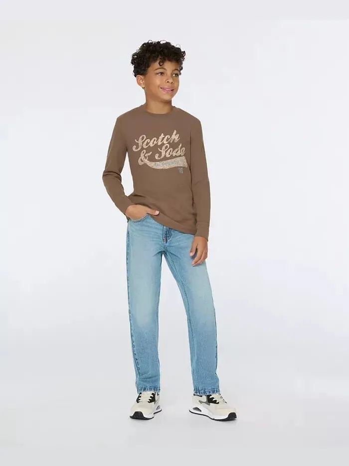 Джинсы Big Boys Light Straight Fit с пятью карманами SCOTCH & SODA