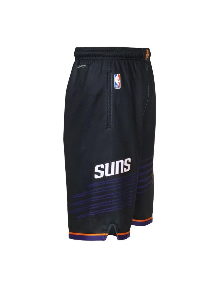 Черные шорты Swingman Dri-FIT с символикой Phoenix Suns для мальчиков и девочек Jordan — изображение 4 из 4, черный