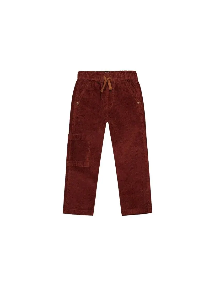 Детские штаны из stretch-вельвета с карго-карманом Boys Must-Haves Deux par Deux