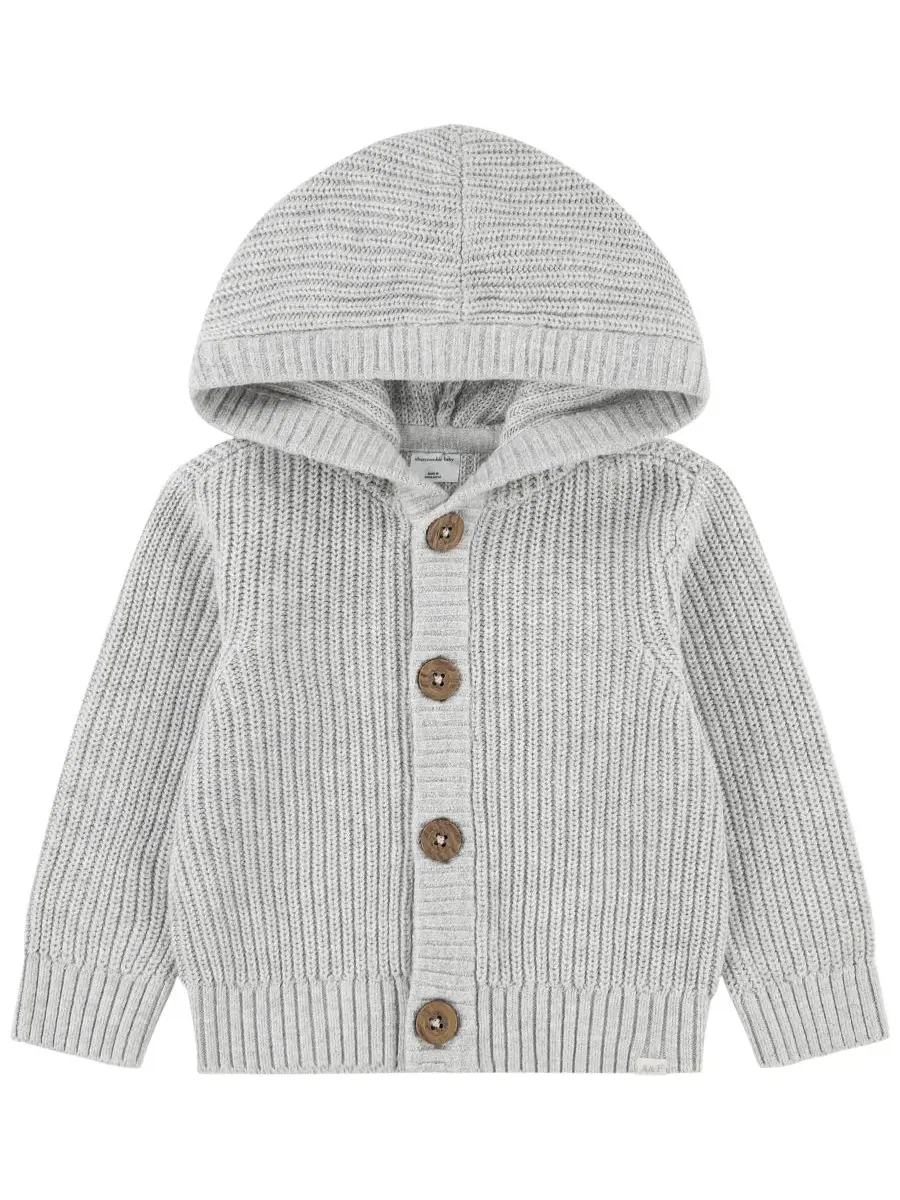 Детский кардиган-худи с капюшоном, на пуговицах, с длинным рукавом abercrombie kids