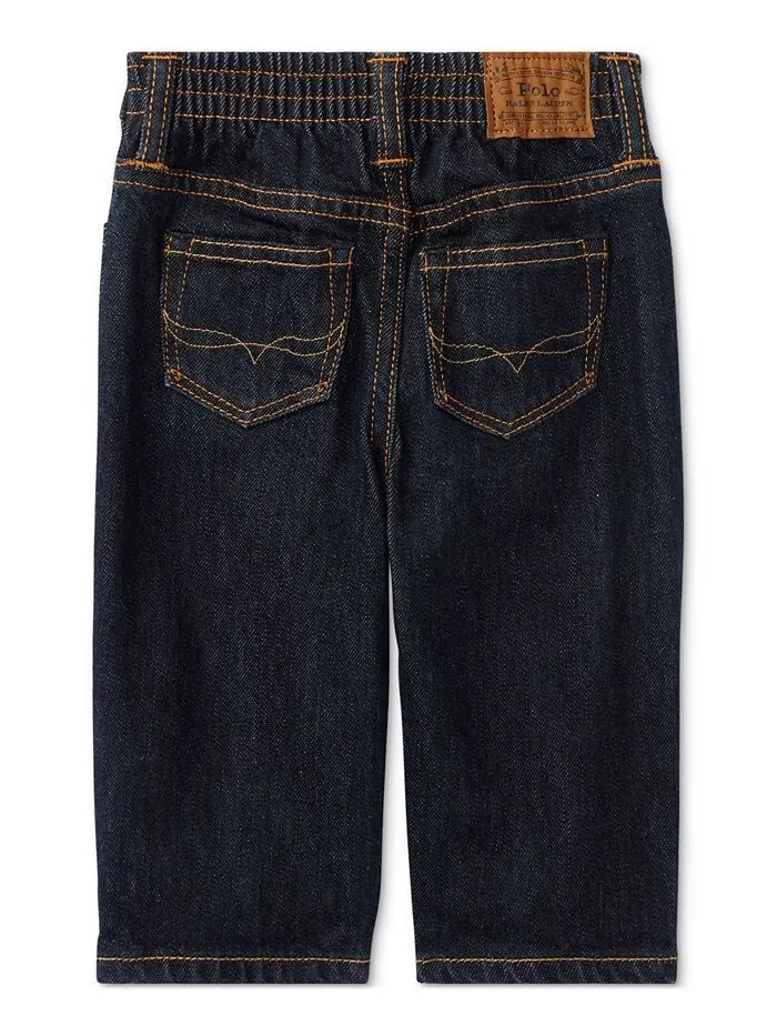 Джинсы прямого стрейча Hampton для маленьких мальчиков Polo Ralph Lauren — изображение 2 из 3