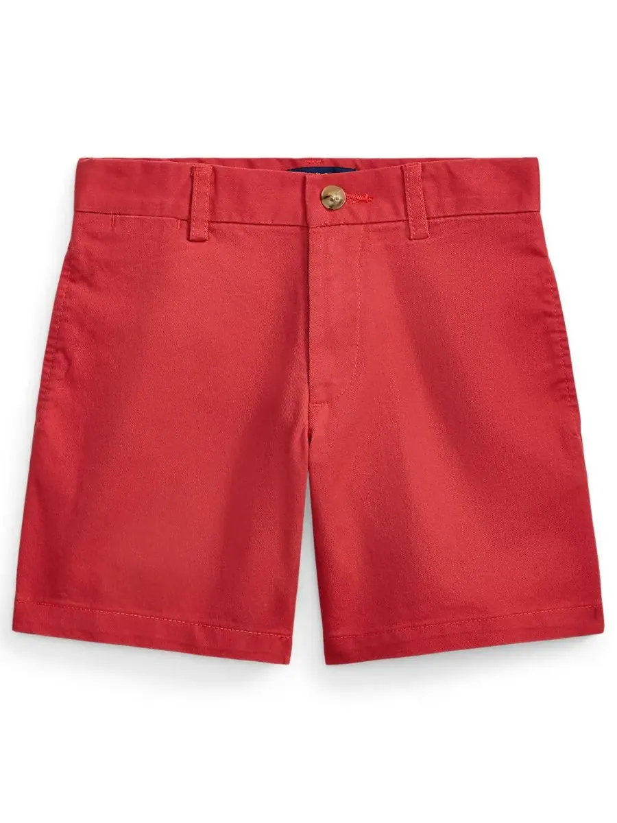 Детские шорты прямого кроя из износостойкой саржи для мальчиков 2-7 лет Polo Ralph Lauren
