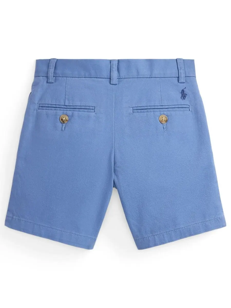 Детские шорты прямого кроя из износостойкой саржи для мальчиков 2-7 лет Polo Ralph Lauren — изображение 4 из 5, красный