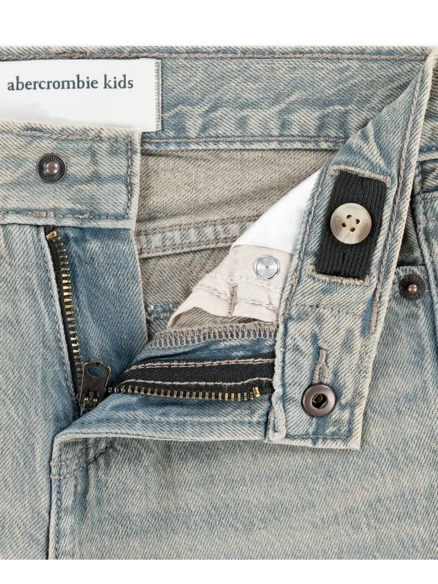 Детские джинсы свободного кроя, 2T-4T, с классическими пятью карманами abercrombie kids — изображение 4 из 4, флекс