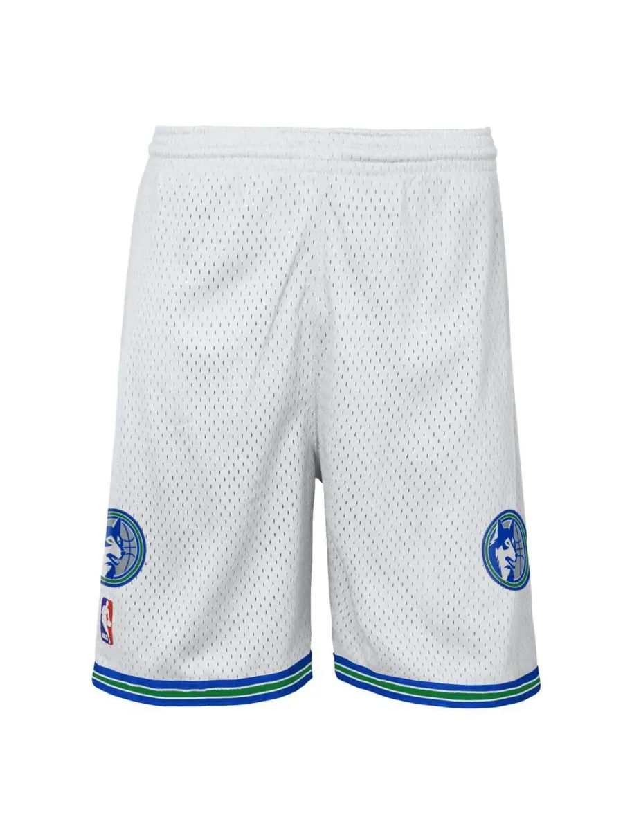 Mitchell & Ness Большие белые шорты Swingman с символикой команды Minnesota Timberwolves для — изображение 2 из 4, белый