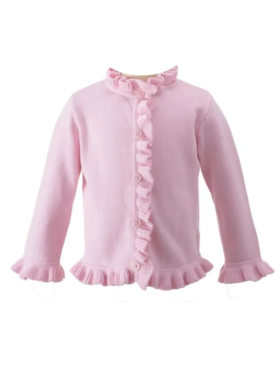 Кардиган с оборками Pink Frill Rachel Riley — розовый