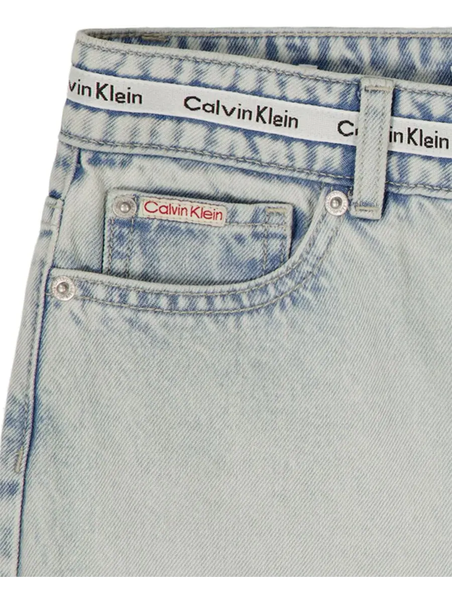 Джинсовые шорты-бермуды для девочек 7-16 лет Calvin Klein — изображение 5 из 5