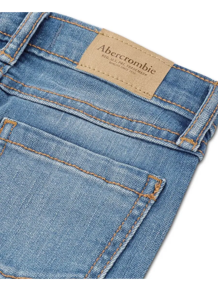 Джинсы клеш с вышивкой Stitchy Flare Jeans abercrombie kids — изображение 5 из 5, синий