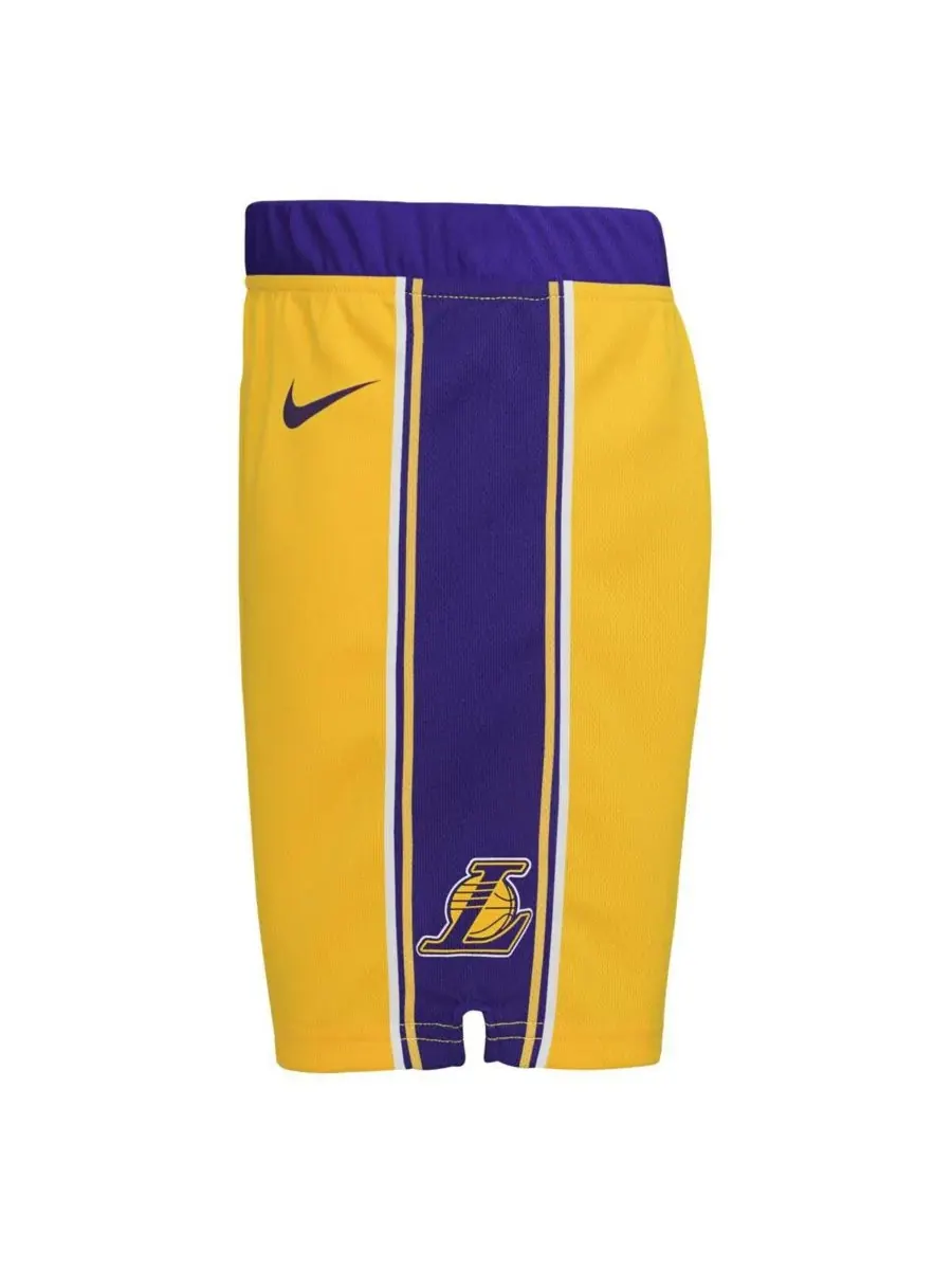 Детские золотистые шорты Los Angeles Lakers Icon Replica для мальчиков и девочек Nike — изображение 2 из 2, золото