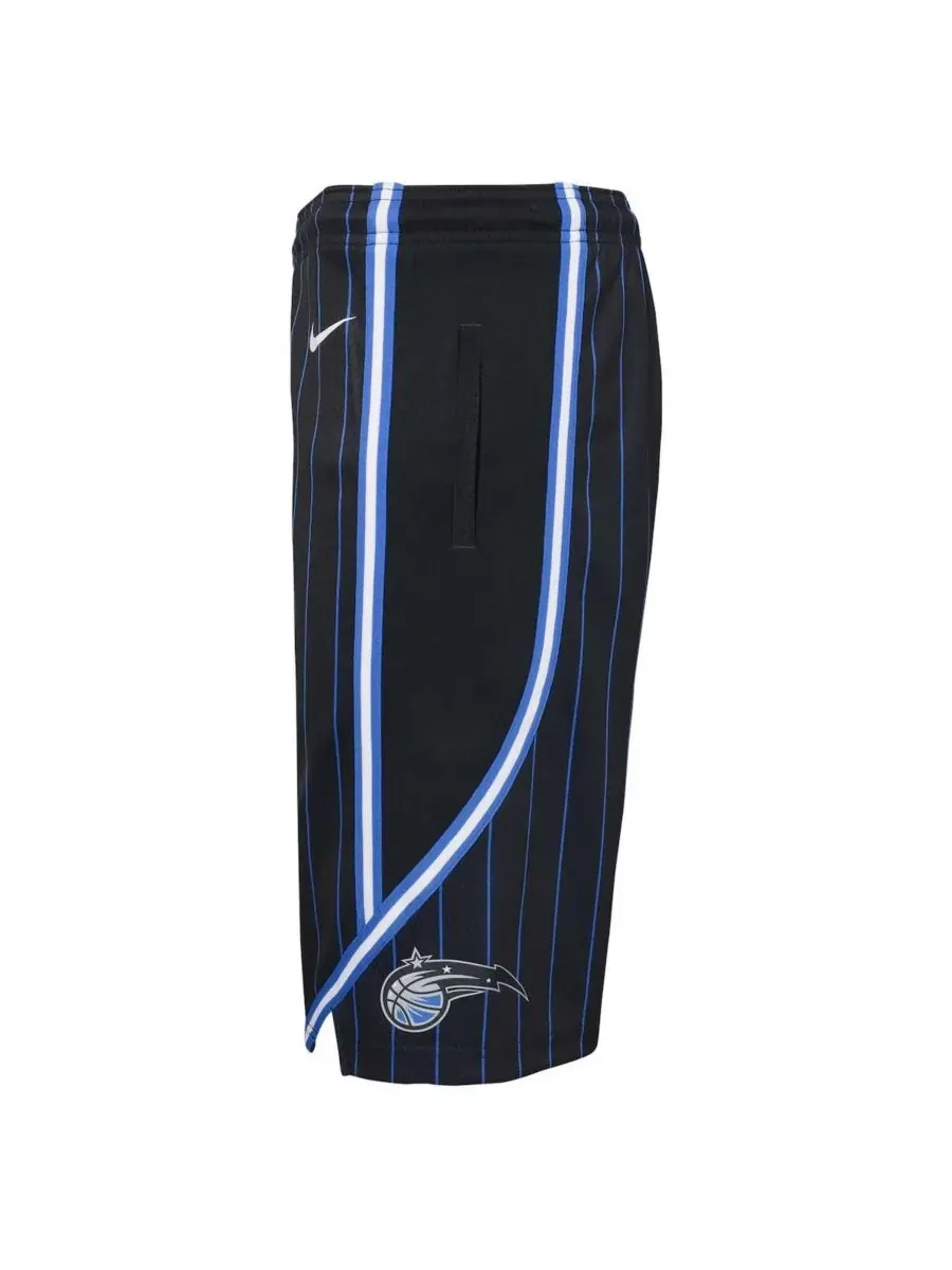 Большие шорты для мальчиков и девочек Orlando Magic Swingman Performance Shorts Nike — изображение 2 из 4, черный