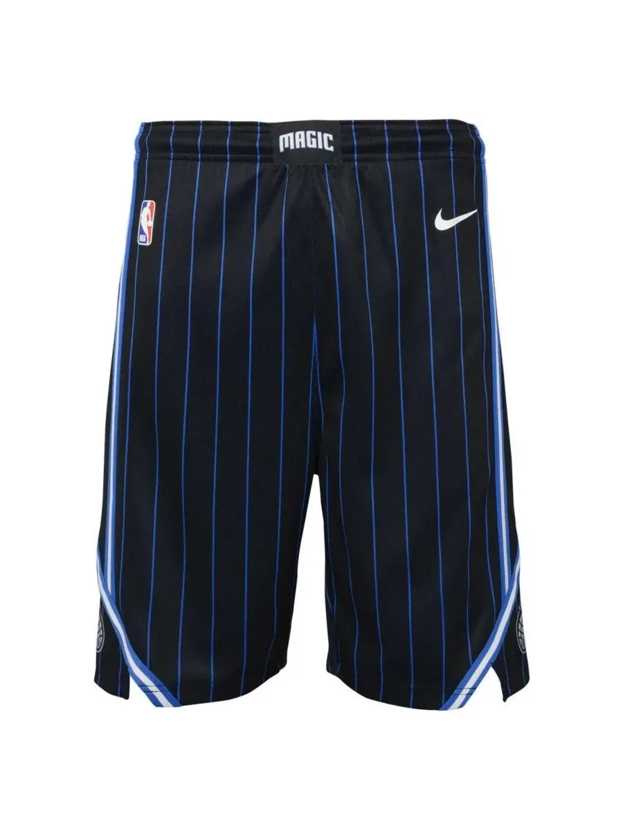 Большие шорты для мальчиков и девочек Orlando Magic Swingman Performance Shorts Nike — изображение 4 из 4, черный