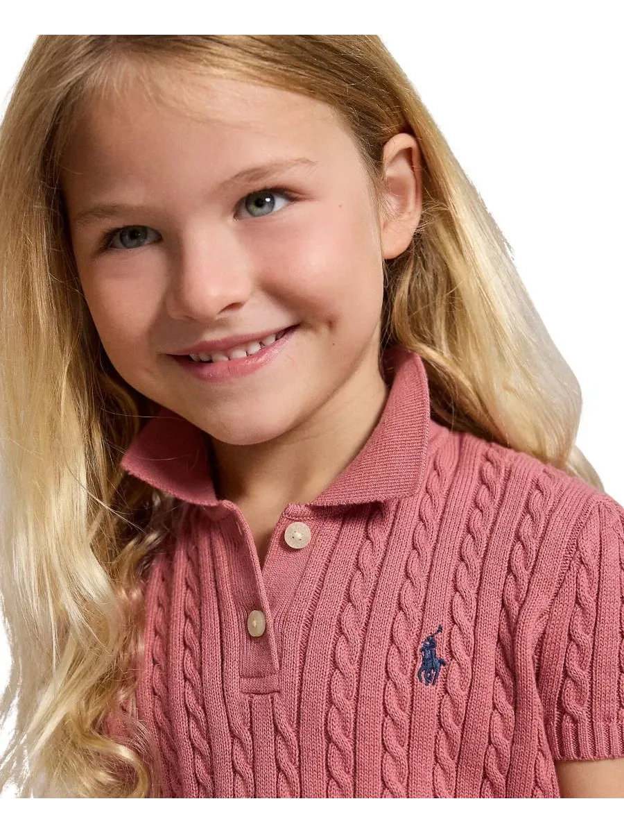 Детское джемпер-поло с коротким рукавом Polo Ralph Lauren — изображение 5 из 7, оливковый