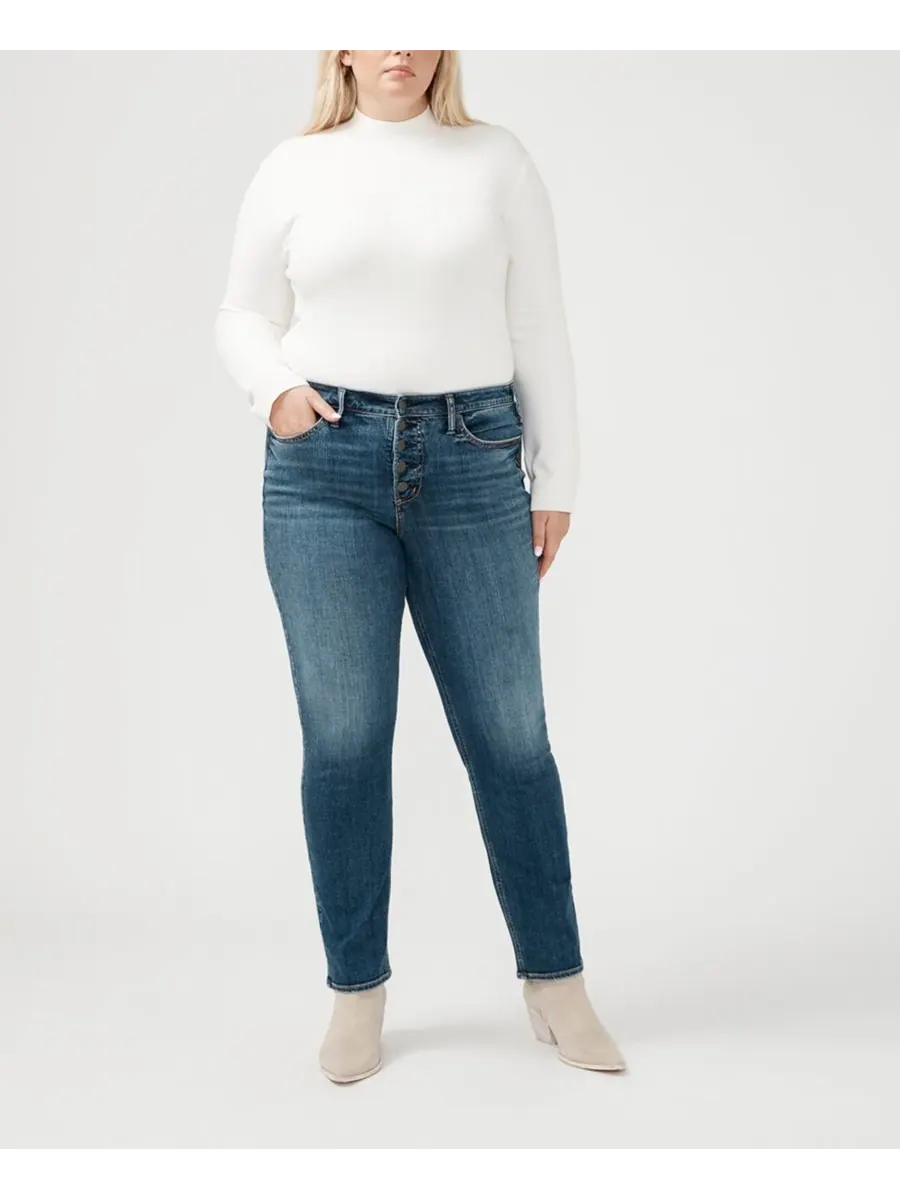 Джинсы прямого кроя средней посадки от Most Wanted больших размеров Silver Jeans Co