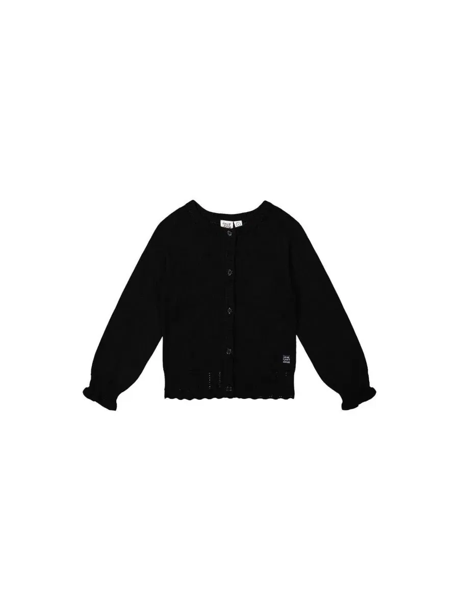 Кардиган из трикотажа с рюшами Girls Must-Haves Deux par Deux