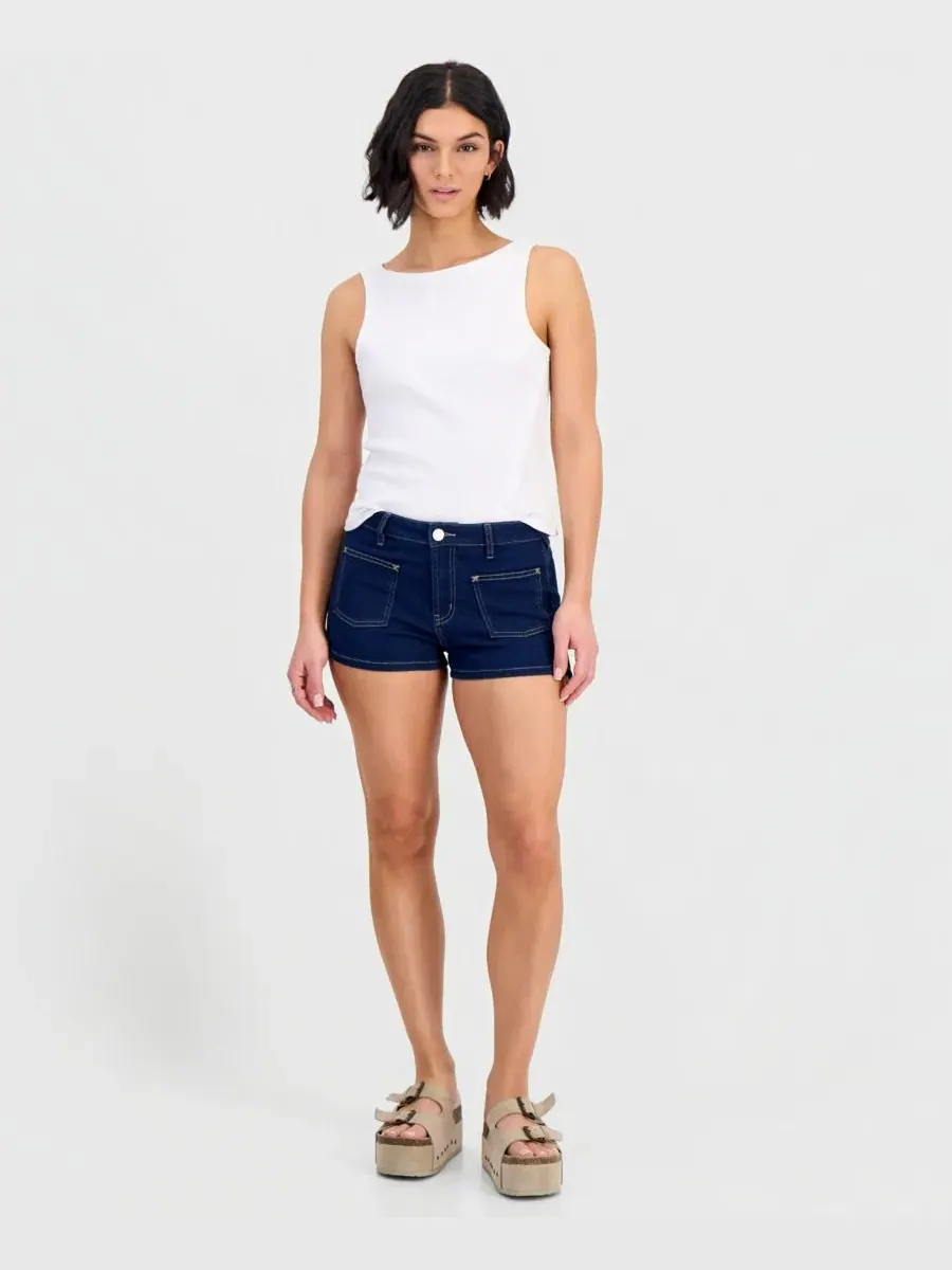 Джинсовые шорты с высокой посадкой Sailor High Rise Indigo Rein — изображение 2 из 4, синий