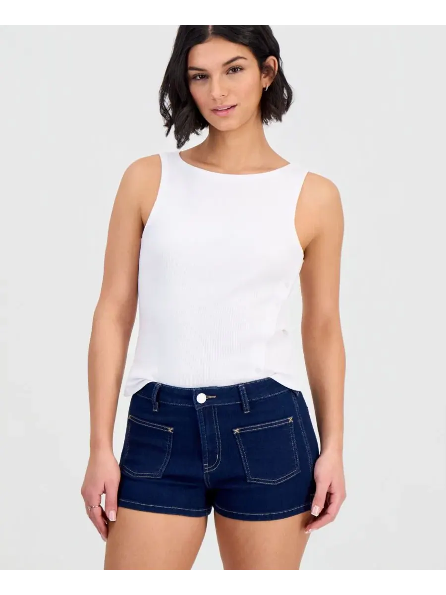 Джинсовые шорты с высокой посадкой Sailor High Rise Indigo Rein — изображение 4 из 4, синий