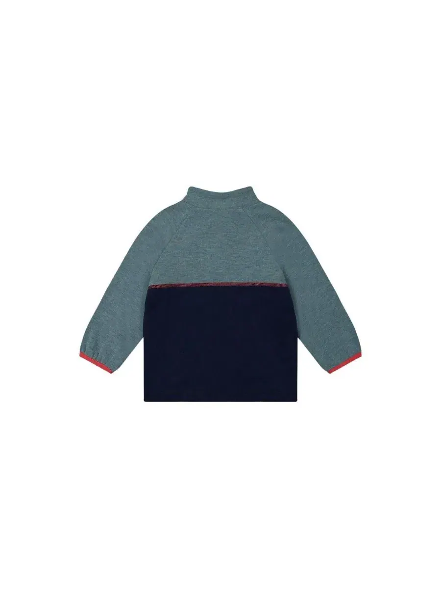 Водолазка с длинным рукавом и четверть-молнией Nordic Buddies Deux par Deux, Pale Turquoise — изображение 6 из 6