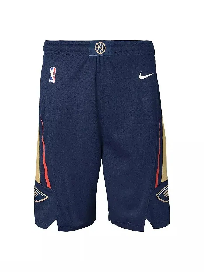 Шорты для выступлений Swingman для больших мальчиков и девочек Navy New Orleans Pelicans – Icon