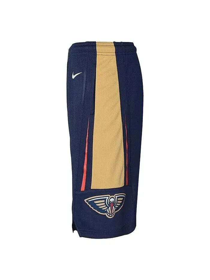 Шорты для выступлений Swingman для больших мальчиков и девочек Navy New Orleans Pelicans – Icon — изображение 2 из 2