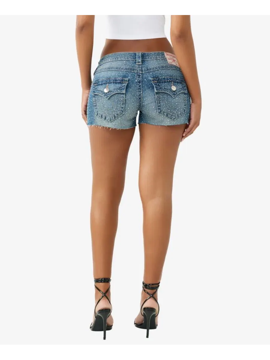Шорты с кристаллами Joey Low-Rise True Religion, Sugar Swirl — изображение 4 из 4