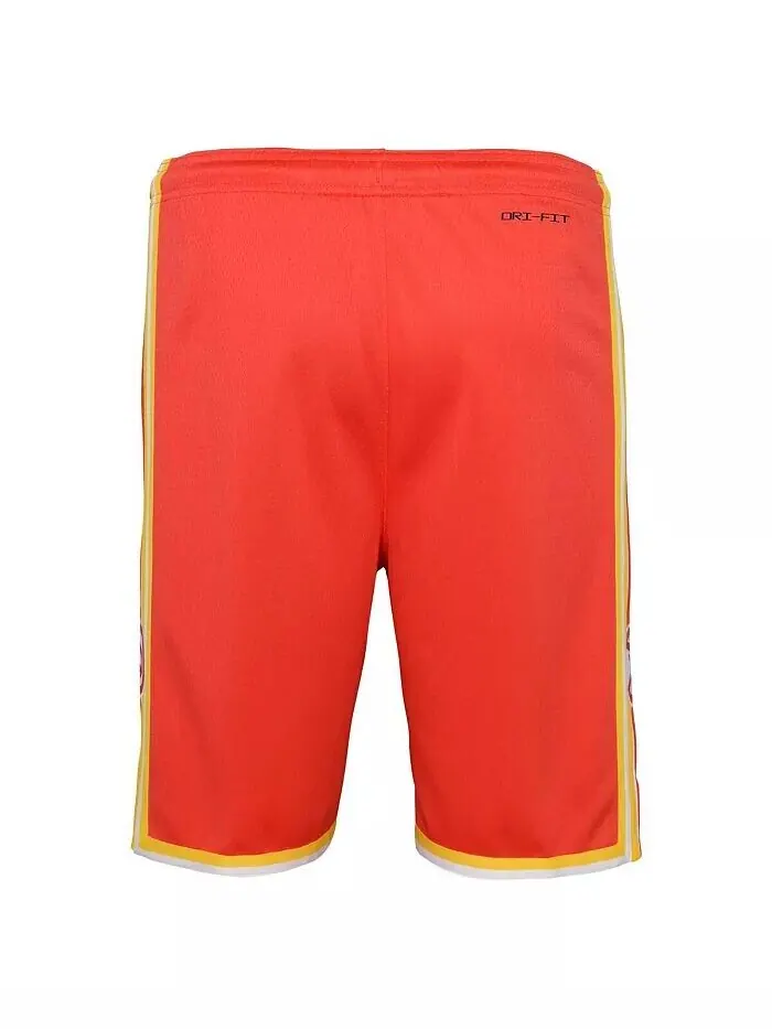 Красные шорты Atlanta Hawks Swingman Performance для больших мальчиков и девочек – Icon Edition Nike — изображение 4 из 4