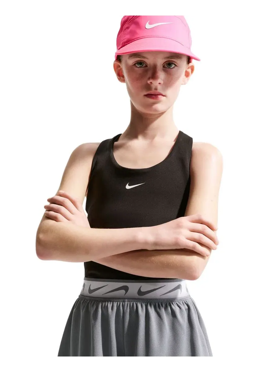 Беговые шорты Dash Dri-FIT для девочек 7-16 лет Nike — изображение 2 из 5, серый/серый/белый