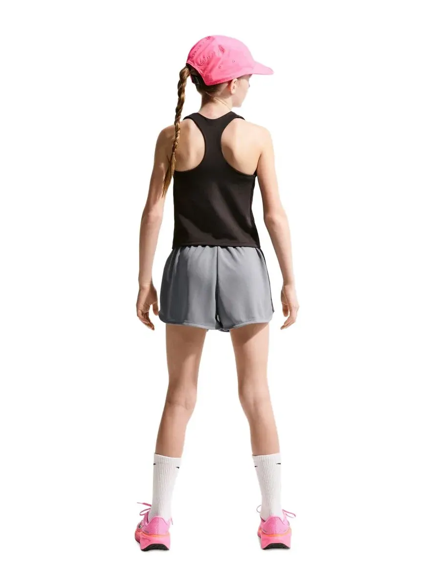 Беговые шорты Dash Dri-FIT для девочек 7-16 лет Nike — изображение 5 из 5, серый/серый/белый