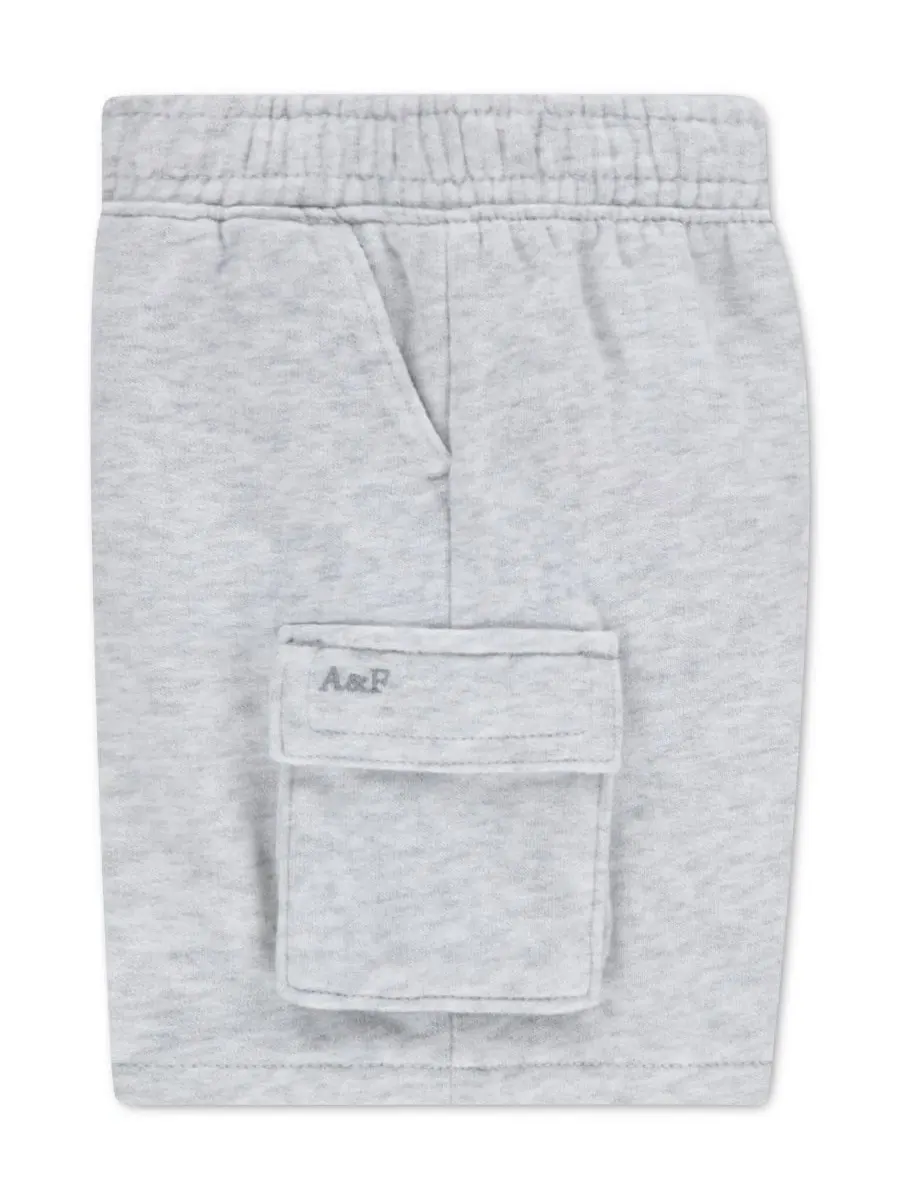 Детские флисовые шорты-карго для мальчиков Abercrombie Kids — изображение 3 из 4, серый