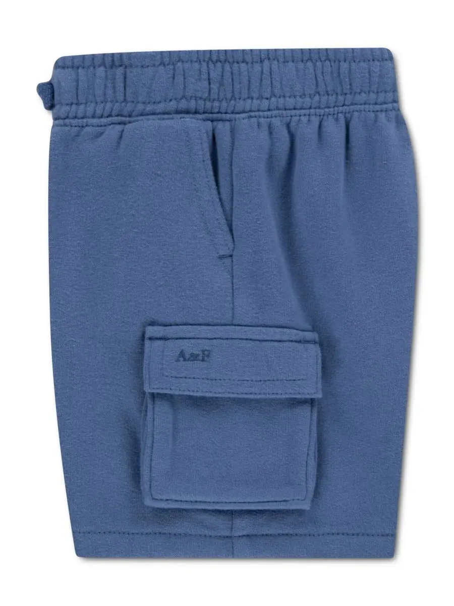 Детские флисовые шорты-карго для мальчиков Abercrombie Kids — изображение 4 из 4, синий