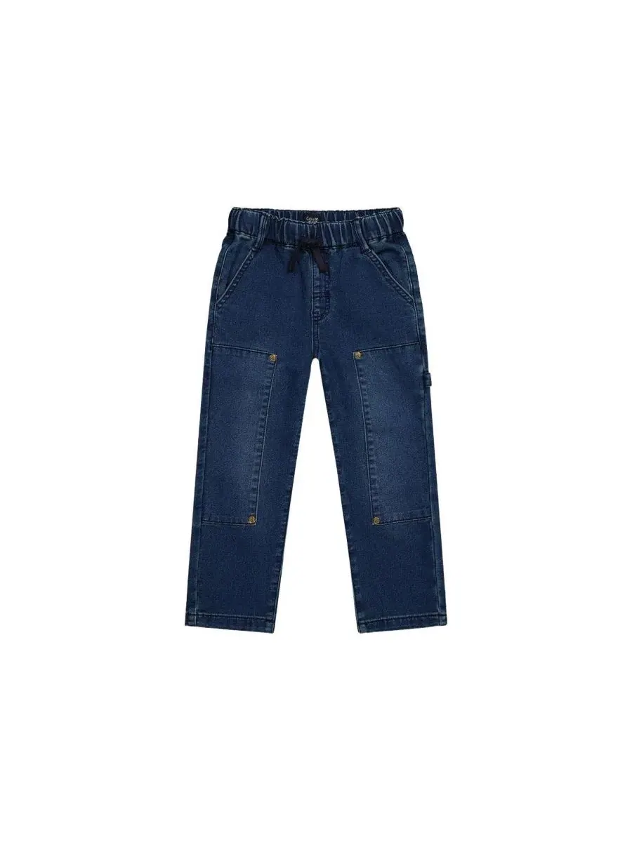 Детские джинсовые брюки из французского футера с карго-карманами Boys Must-Haves Deux par Deux
