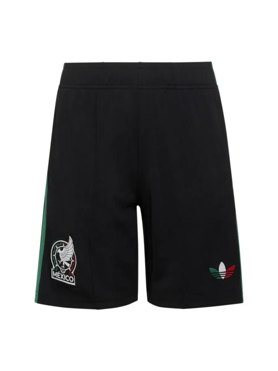 Детские шорты с вышивкой и полосками, модель Mexico National Team 2026 Third Replica adidas — изображение 2 из 5, черный