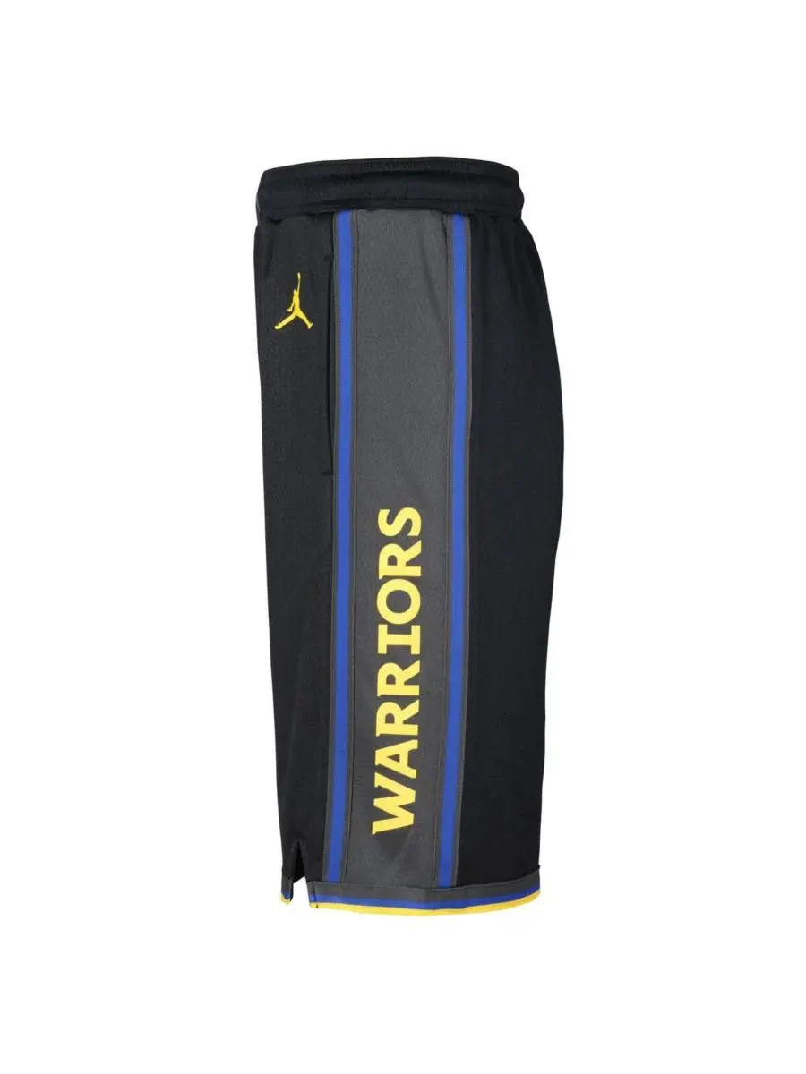 Детские шорты Big Boys and Girls Black Golden State Warriors Authentic Statement Edition Swingman — изображение 2 из 4