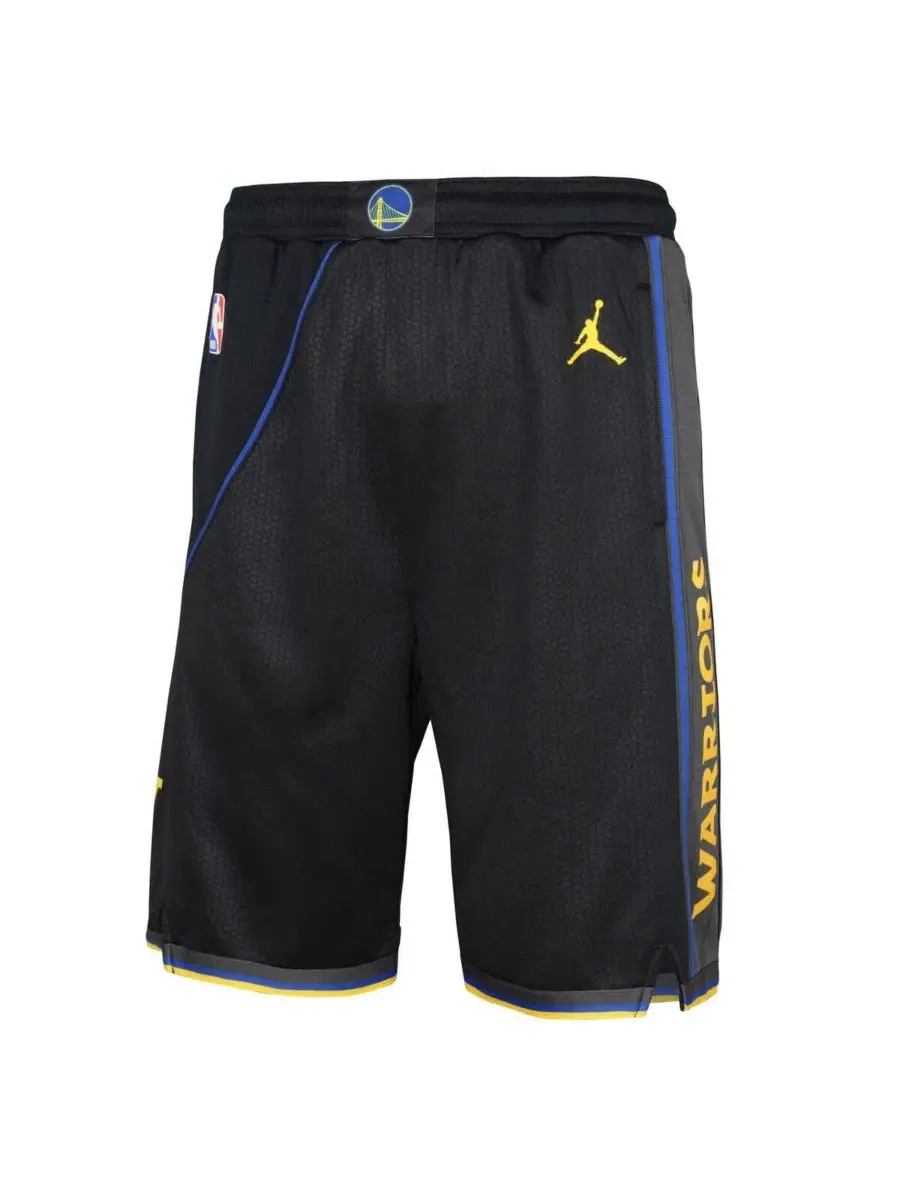 Детские шорты Big Boys and Girls Black Golden State Warriors Authentic Statement Edition Swingman — изображение 4 из 4