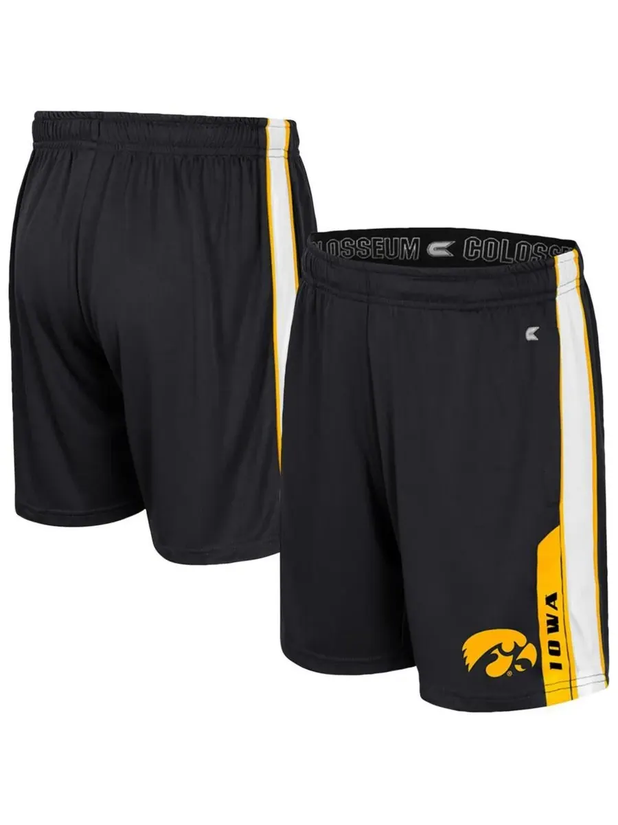 Colosseum Большие шорты для мальчиков и девочек Black Iowa Hawkeyes Gumbaldia