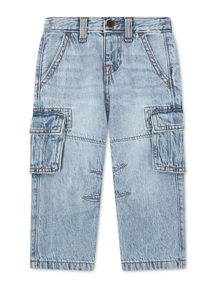 Детские свободные джинсы-карго для мальчиков Abercrombie Kids