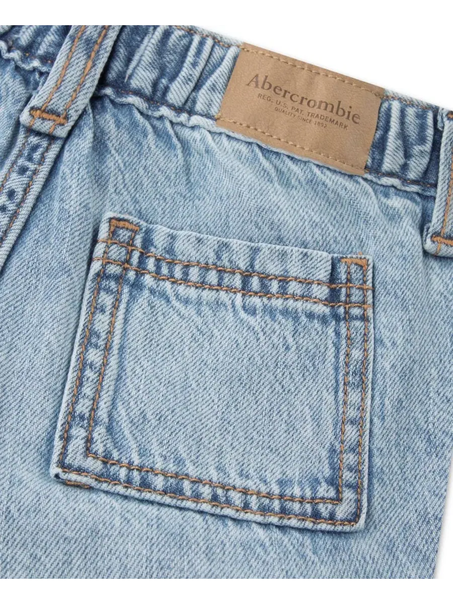 Детские свободные джинсы-карго для мальчиков Abercrombie Kids — изображение 5 из 5, синий