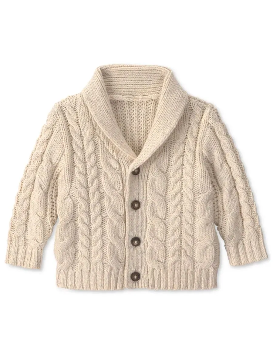 Детский кардиган с шалью-воротником, модель Long-Sleeve Cardigan Sweater Osh Kosh