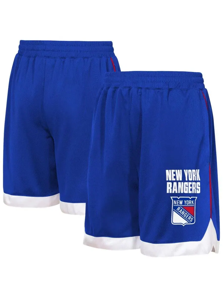 Шорты из сетки с эластичным поясом New York Rangers All Star Outerstuff