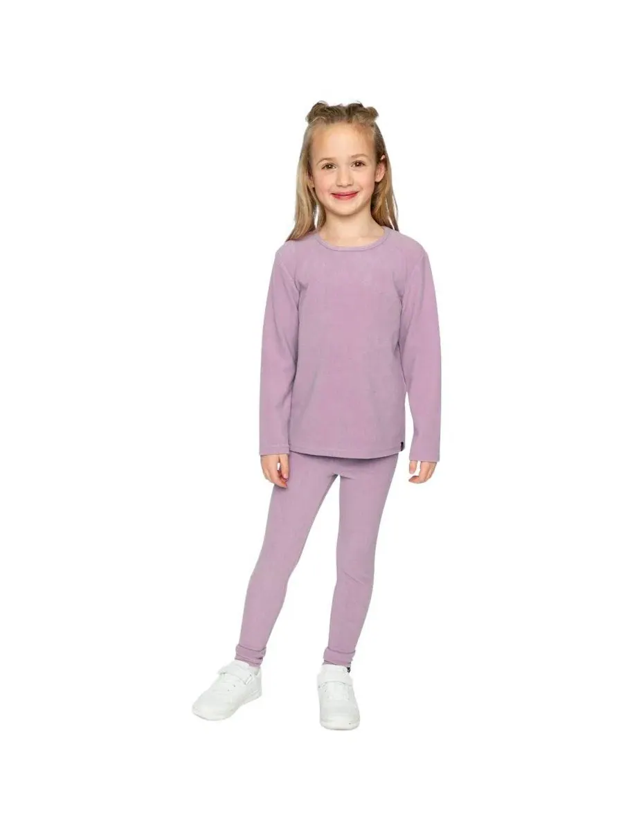 Детские леггинсы из рибаны Violet, модель Girls Must-Haves Deux par Deux — изображение 5 из 6, фиолетовый