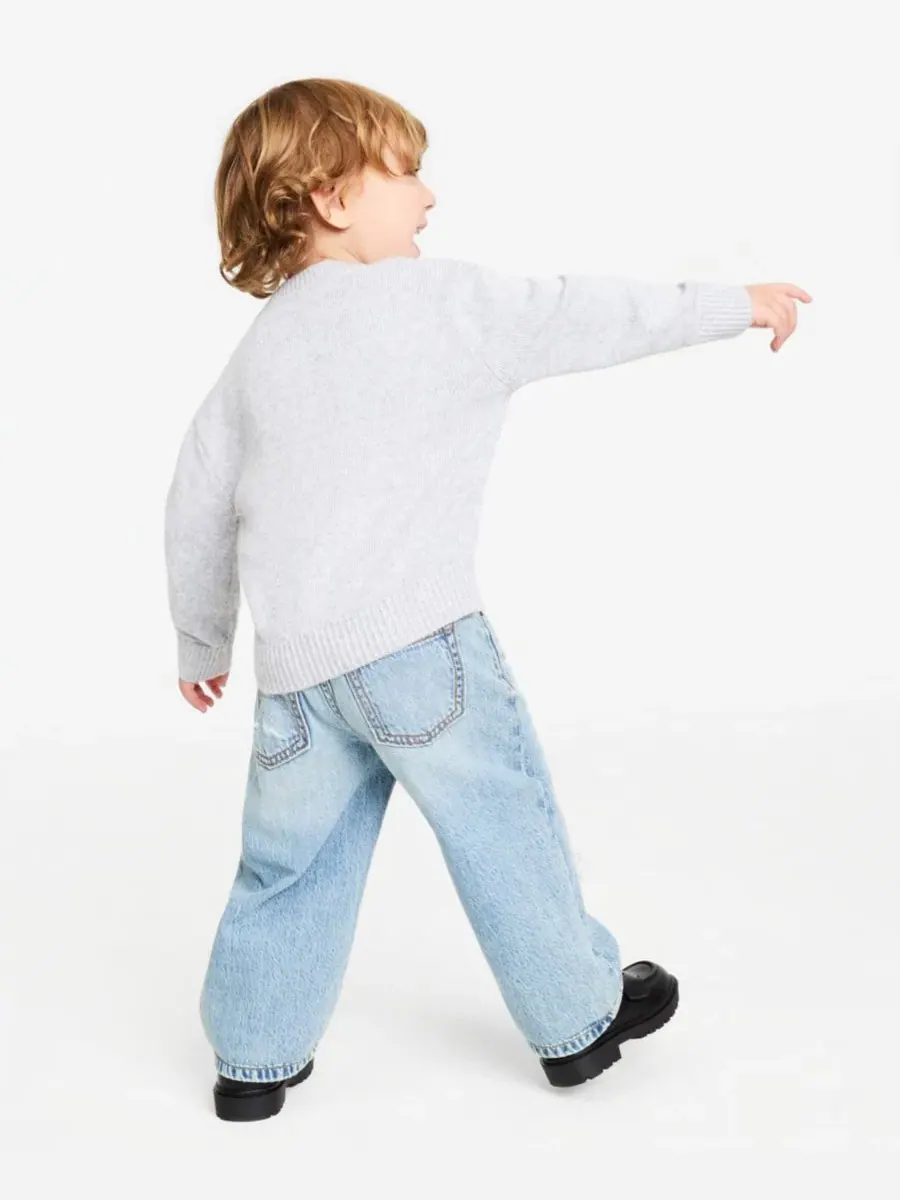 Детский свитер с вышитым лосем abercrombie kids — изображение 2 из 7, высокий дом
