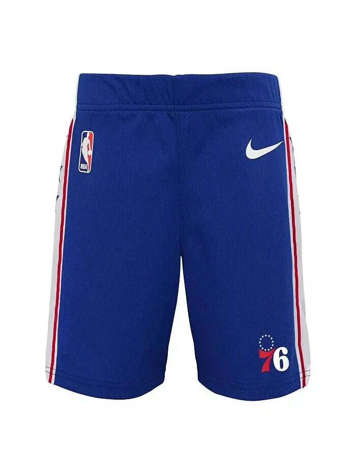 Шорты-реплики для маленьких мальчиков и девочек Royal Philadelphia 76ers Icon Nike