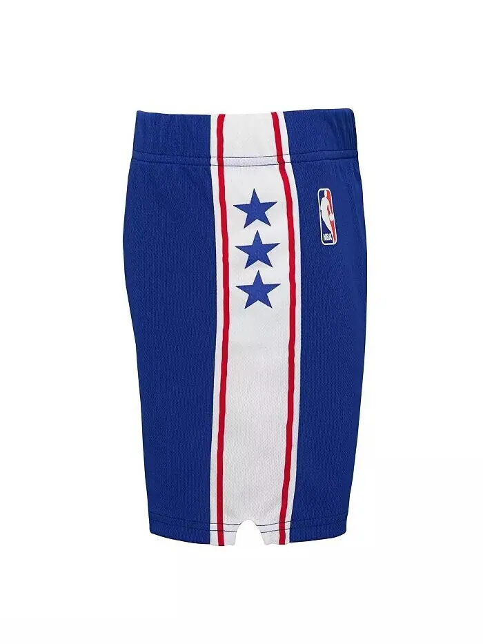 Шорты-реплики для маленьких мальчиков и девочек Royal Philadelphia 76ers Icon Nike — изображение 3 из 3