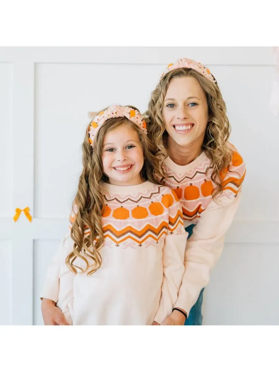 Свитер с принтом Pumpkin Fair Isle Sweet Wink — изображение 6 из 7, белый