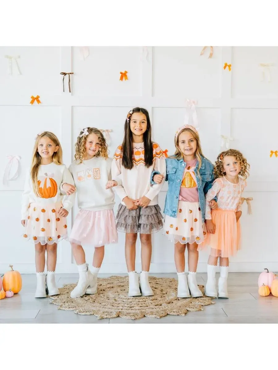Свитер с принтом Pumpkin Fair Isle Sweet Wink — изображение 7 из 7, белый