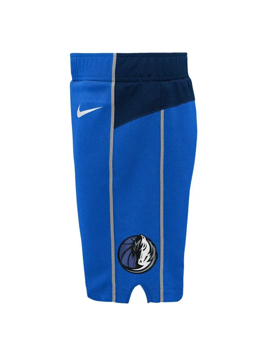 Nike Детские синие шорты-реплика с символикой команды Dallas Mavericks Icon для мальчиков и девочек — изображение 2 из 2