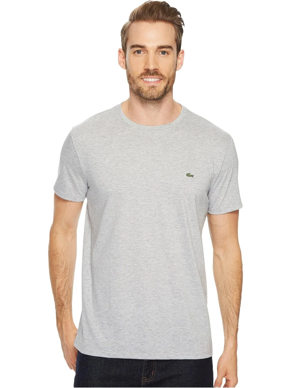 Футболка Lacoste Pima Silver Chine — серый