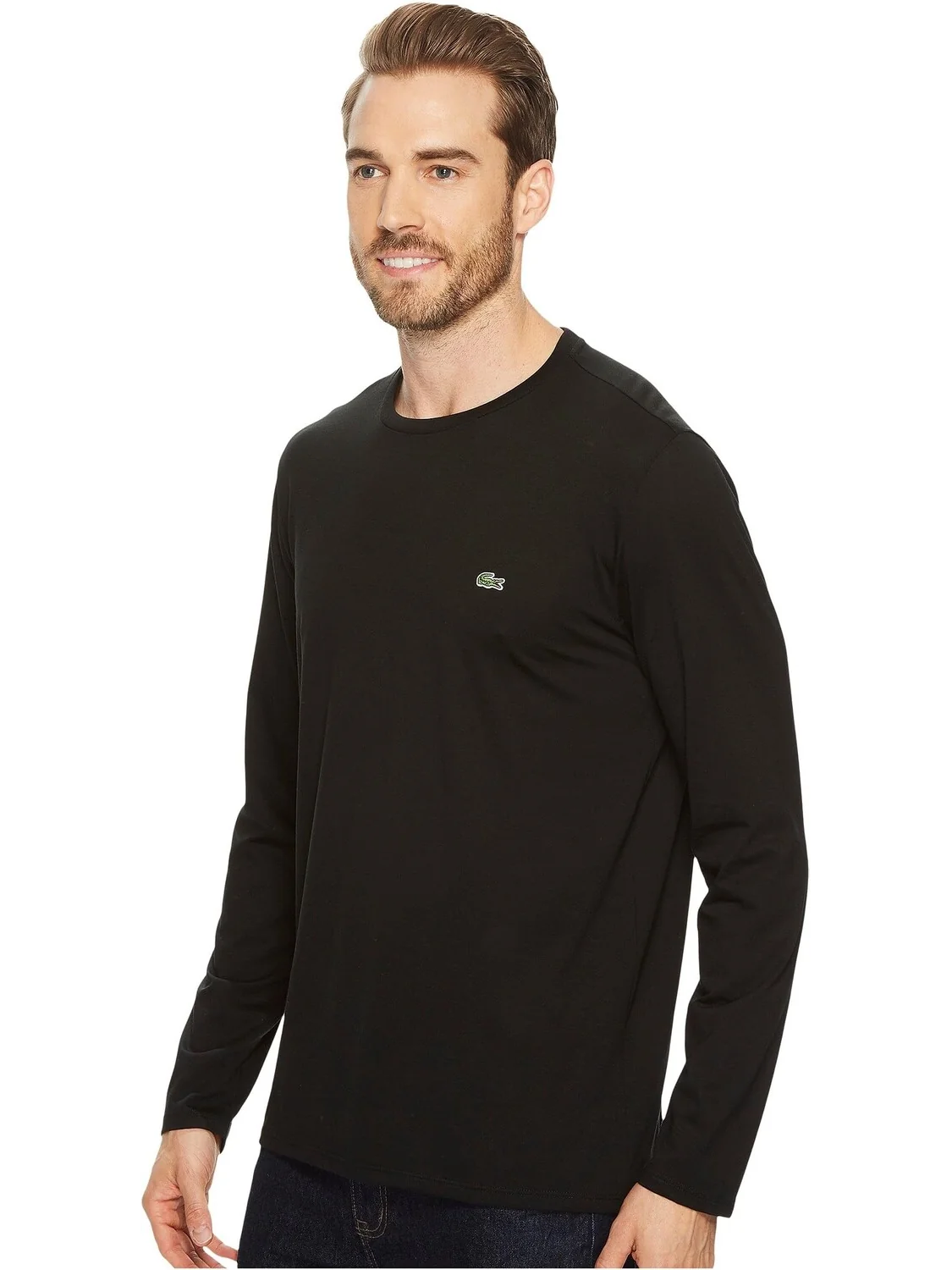 Футболка с круглым вырезом из джерси Pima с длинными рукавами Lacoste — 2